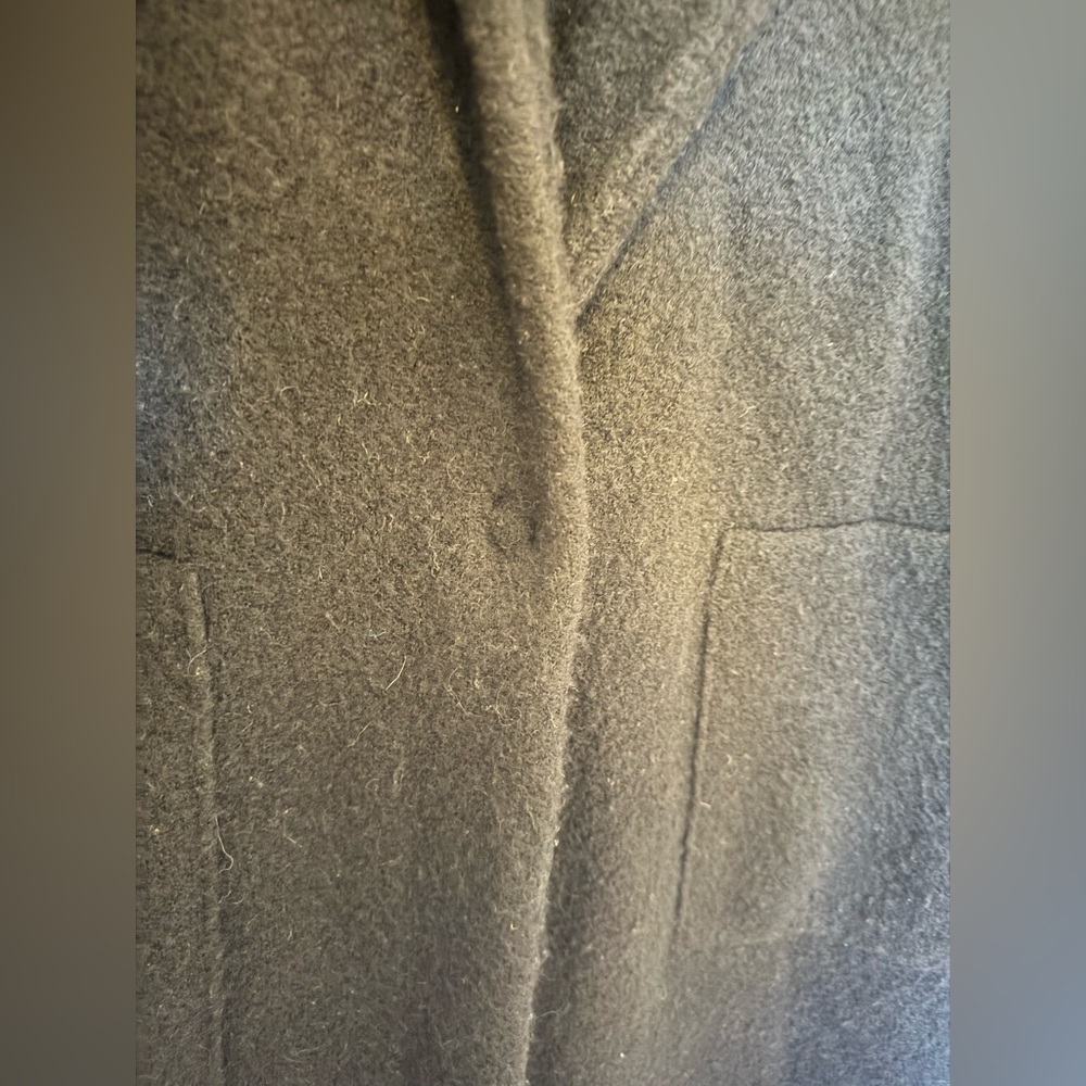 VINCE Cardigan Coat Brushed Wool Alpaca Blend Oversized Sweater Size XL Black - Picture 13 of 13